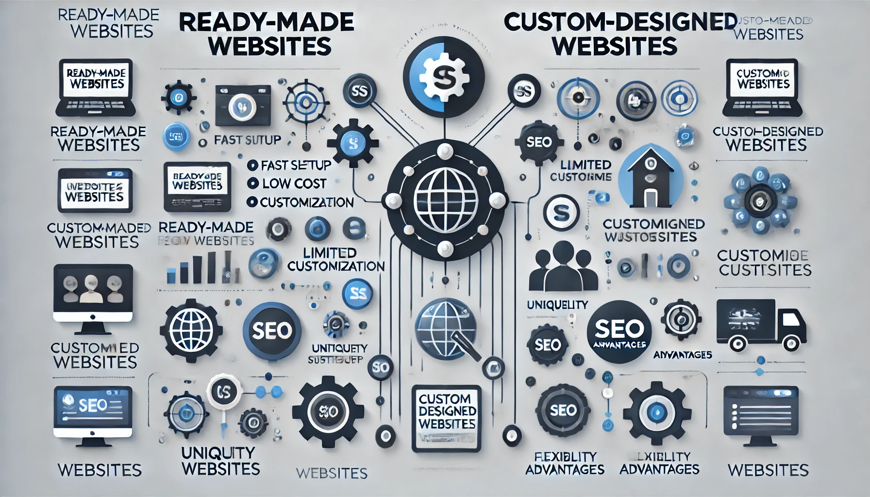 Hazır Web Sitesi ile Özel Tasarım Web Sitesi Karşılaştırması