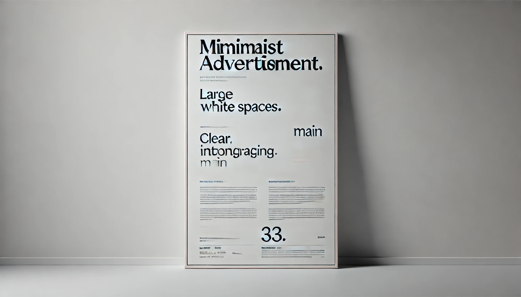 Tasarım ve Reklam Metinlerinde Minimalizmin Etkisi